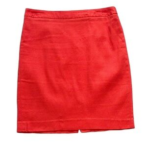 Susan Bristol Textured Pencil Skirt Coral Size 8